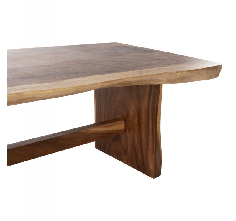 ΤΡΑΠΕΖΙ ΤΡΑΠΕΖΑΡΙΑΣ ULYSES HM9888 ΜΑΣΙΦ ΞΥΛΟ SUAR ΦΥΣΙΚΟ-TOP 9εκ 160x90x78Yεκ.