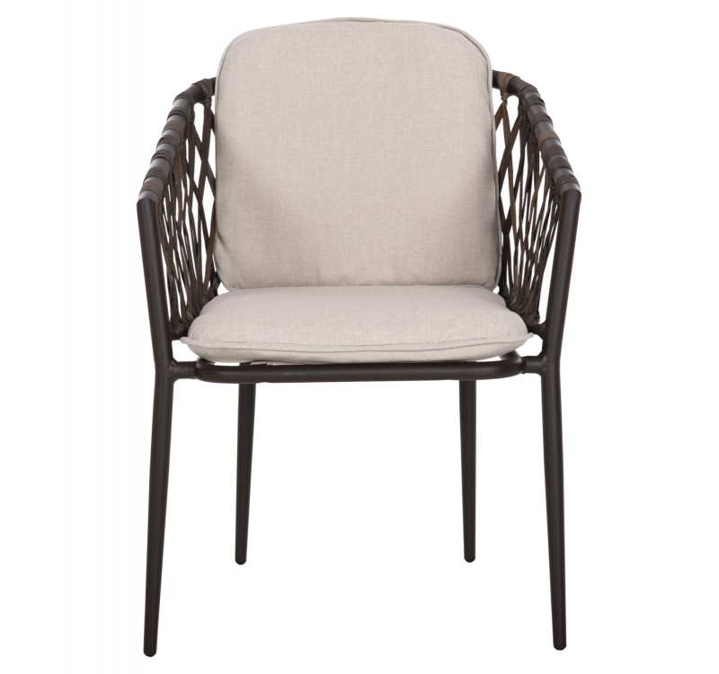 ΠΟΛΥΘΡΟΝΑ ΑΛΟΥΜΙΝΙΟΥ BOLLY HM6080 ΚΑΦΕ-ΣΥΝΘ.RATTAN ΚΑΦΕ-ΜΠΕΖ ΜΑΞΙΛΑΡΙΑ 58,5x67x86Υεκ