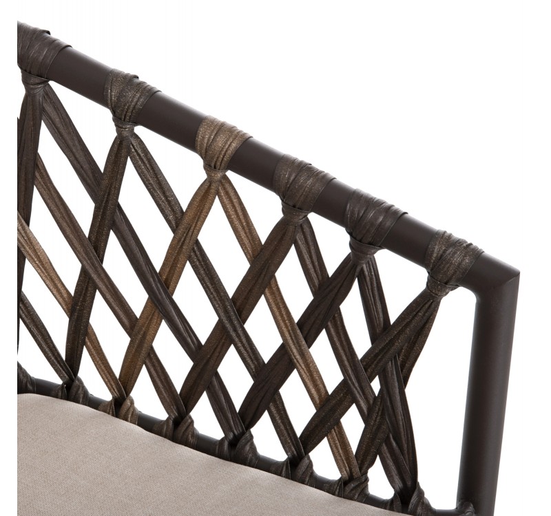 ΠΟΛΥΘΡΟΝΑ ΑΛΟΥΜΙΝΙΟΥ BOLLY HM6080 ΚΑΦΕ-ΣΥΝΘ.RATTAN ΚΑΦΕ-ΜΠΕΖ ΜΑΞΙΛΑΡΙΑ 58,5x67x86Υεκ