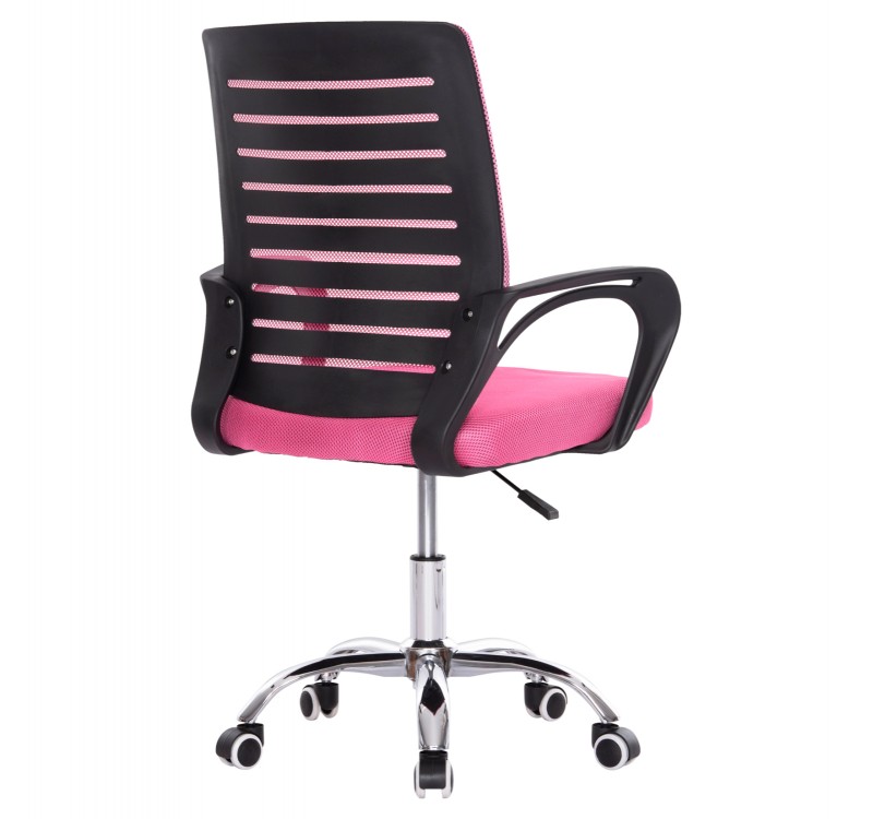 ΚΑΡΕΚΛΑ ΓΡΑΦΕΙΟΥ TRAIL HM1192.35 ΡΟΖ MESH-ΠΟΔΙ ΧΡΩΜΙΟΥ 62x51x98Υεκ.