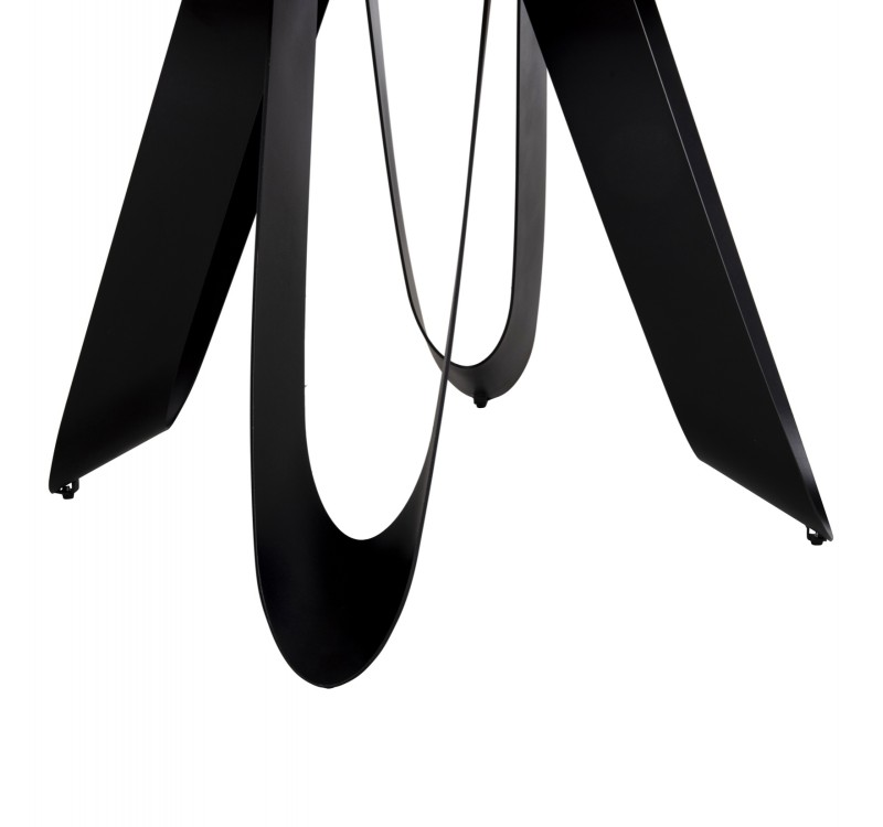 ΤΡΑΠΕΖΙ ΣΤΡΟΓΓΥΛΟ ZOD HM9852.03 ΠΡΑΣΙΝΟ ΜΑΡΜΑΡΟ ΚΕΡΑΜΙΚΟ TOP-ΜΑΥΡΑ ΜΕΤΑΛ.ΠΟΔΙΑ Φ135x74Υεκ