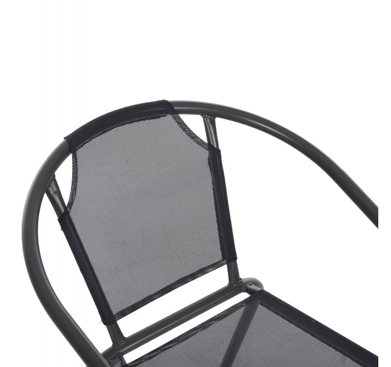 ΠΟΛΥΘΡΟΝΑ ΕΞ.ΧΩΡΟΥ LEDAN HM5977.01 ΜΕΤΑΛΛO & TEXTILENE ΓΚΡI 55x58x72Υεκ.