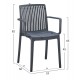 ΠΟΛΥΘΡΟΝΑ ΠΟΛΥΠΡΟΠΥΛΕΝΙΟΥ IDA HM6127.03 ΓΚΡΙ 53x50x82Υεκ.