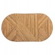ΤΡΑΠΕΖΙ ΣΑΛΟΝΙΟΥ GATSBY ΟΒΑΛ TOP HM9870 RATTAN ΧΡΩΜΑ ΦΥΣΙΚΟ 110x59x39Υεκ.