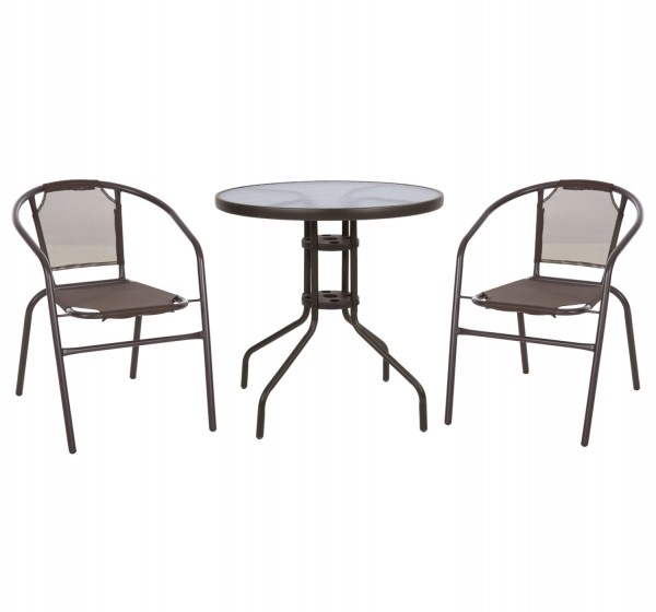 ΣΕΤ ΕΞΩΤ. ΧΩΡΟΥ 3ΤΜΧ HM10712 ΚΑΦΕ ΜΕΤΑΛΛΟ-ΓΥΑΛΙ ΑΣΦΑΛΕΙΑΣ-ΚΑΦΕ TEXTILENE