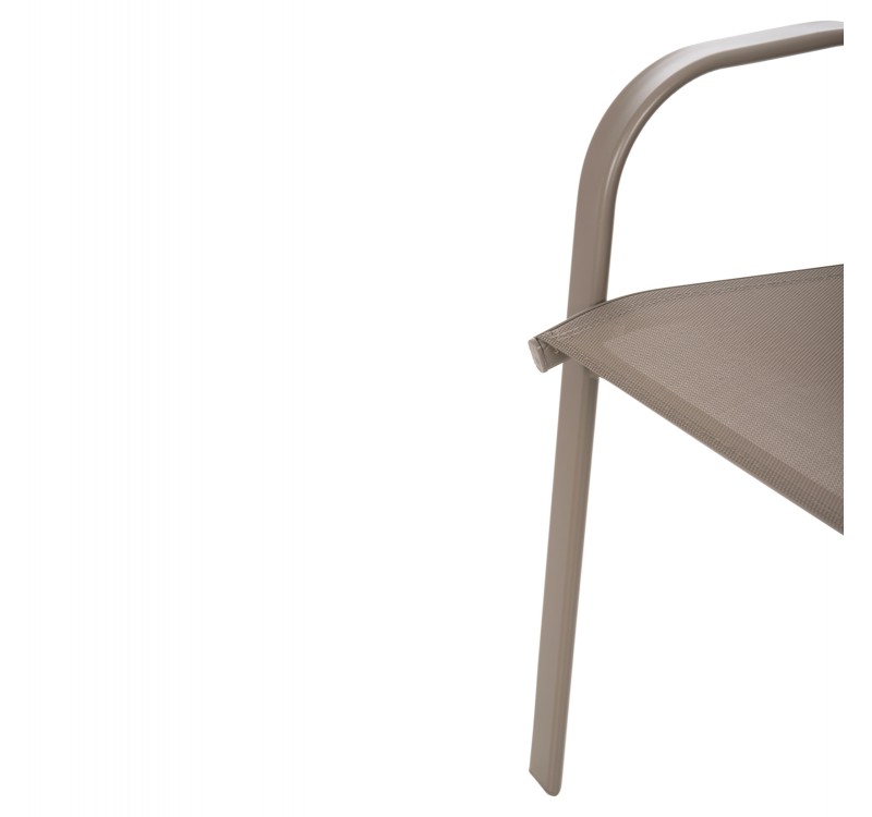 ΠΟΛΥΘΡΟΝΑ ΕΞ.ΧΩΡΟΥ LEON HM5000.04 ΜΕΤΑΛΛΙΚΗ ΣΑΜΠΑΝΙ ΜΕ TEXTILENE ΣΑΜΠΑΝΙ 54x70x93Υεκ