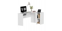ΓΩΝΙΑΚΟ ΓΡΑΦΕΙΟ SHIG HM2135.03 MDF ΣΕ ΛΕΥΚΟ 140x120x75Υεκ