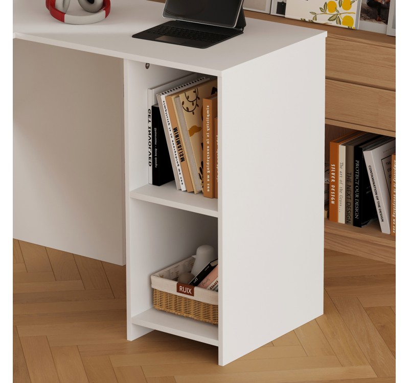 ΓΩΝΙΑΚΟ ΓΡΑΦΕΙΟ SHIG HM2135.03 MDF ΣΕ ΛΕΥΚΟ 140x120x75Υεκ