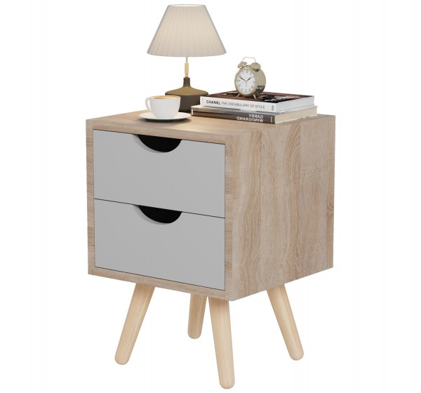 ΚΟΜΟΔΙΝΟ DINKL HM2472.05 ΜΕΛΑΜΙΝΗ-2 ΣΥΡΤΑΡΙΑ ΣΟΝΑΜΑ-ΓΚΡΙ 29,7x29,7x45Υεκ