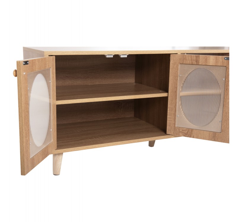 ΕΠΙΠΛΟ ΤΗΛΕΟΡΑΣΗΣ RILLION HM9879 ΜΕΛΑΜΙΝΗ ΣΕ SONAMA 120x40x50Yεκ