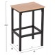 ΣΕΤ ΤΡΑΠΕΖΑΡΙΑ ΜΠΑΡ 5ΤΜΧ BOXY HM9882.01 ΜΑΥΡΟ ΜΕΤΑΛΛΟ-ΜΕΛΑΜΙΝΗ ΣΕ SONAMA