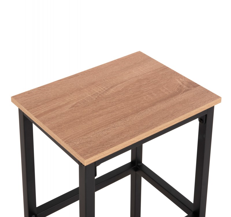 ΣΕΤ ΤΡΑΠΕΖΑΡΙΑ ΜΠΑΡ 5ΤΜΧ BOXY HM9882.01 ΜΑΥΡΟ ΜΕΤΑΛΛΟ-ΜΕΛΑΜΙΝΗ ΣΕ SONAMA