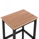 ΣΕΤ ΤΡΑΠΕΖΑΡΙΑ ΜΠΑΡ 5ΤΜΧ BOXY HM9882.01 ΜΑΥΡΟ ΜΕΤΑΛΛΟ-ΜΕΛΑΜΙΝΗ ΣΕ SONAMA
