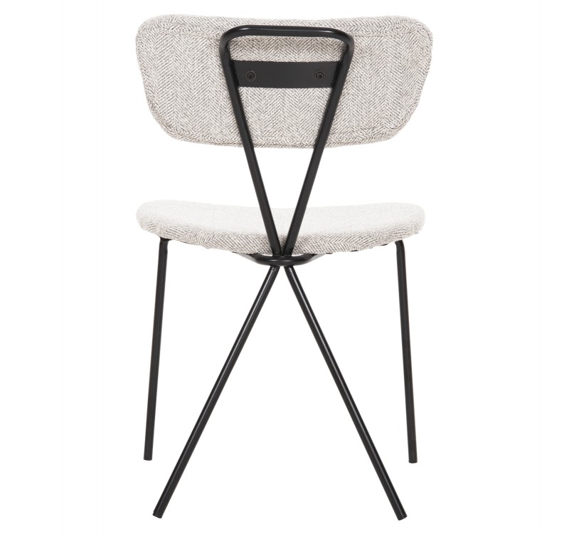 ΚΑΡΕΚΛΑ DORY HM9855.03 ΜΕΤΑΛΛΙΚΟΣ ΣΚΕΛΕΤΟΣ ΜΑΥΡΟΣ-ΑΝΟΙΧΤΟ ΓΚΡΙ ΥΦΑΣΜΑ 48,5x61x76Υεκ.