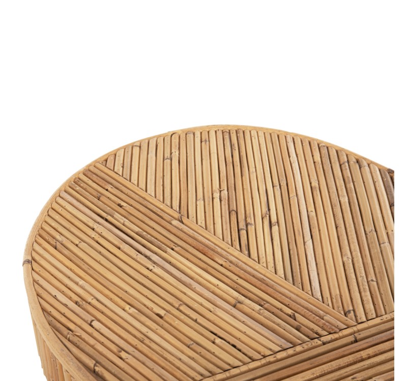 ΚΟΝΣΟΛΑ ΟΒΑΛ GATSBY HM9871 ΦΥΣΙΚΟ RATTAN ΣΕ ΦΥΣΙΚΟ ΧΡΩΜΑ 110x45x74,5Υεκ.