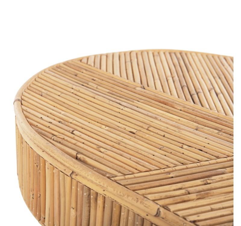 ΚΟΝΣΟΛΑ ΟΒΑΛ GATSBY HM9871 ΦΥΣΙΚΟ RATTAN ΣΕ ΦΥΣΙΚΟ ΧΡΩΜΑ 110x45x74,5Υεκ.