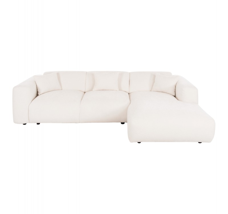 ΚΑΝΑΠΕΣ ΓΩΝΙΑ BRICKEN HM3275.02R ΛΕΥΚΟ ΥΦΑΣΜΑ 110-282x98-160x72Υεκ.