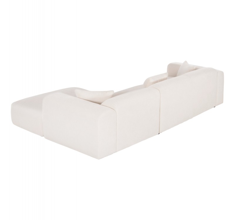 ΚΑΝΑΠΕΣ ΓΩΝΙΑ BRICKEN HM3275.02R ΛΕΥΚΟ ΥΦΑΣΜΑ 110-282x98-160x72Υεκ.