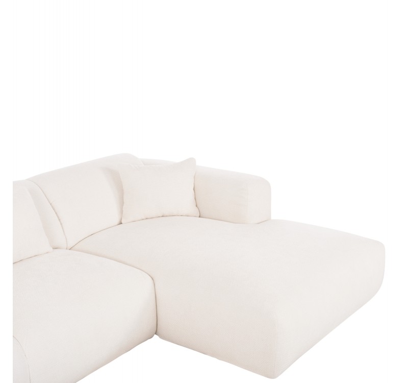 ΚΑΝΑΠΕΣ ΓΩΝΙΑ BRICKEN HM3275.02R ΛΕΥΚΟ ΥΦΑΣΜΑ 110-282x98-160x72Υεκ.