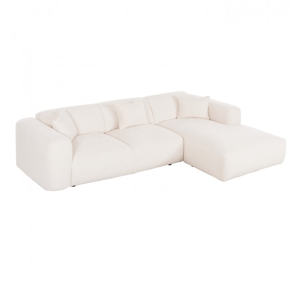 ΚΑΝΑΠΕΣ ΓΩΝΙΑ BRICKEN HM3275.02R ΛΕΥΚΟ ΥΦΑΣΜΑ 110-282x98-160x72Υεκ.