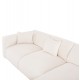 ΚΑΝΑΠΕΣ ΓΩΝΙΑ BRICKEN HM3275.02R ΛΕΥΚΟ ΥΦΑΣΜΑ 110-282x98-160x72Υεκ.