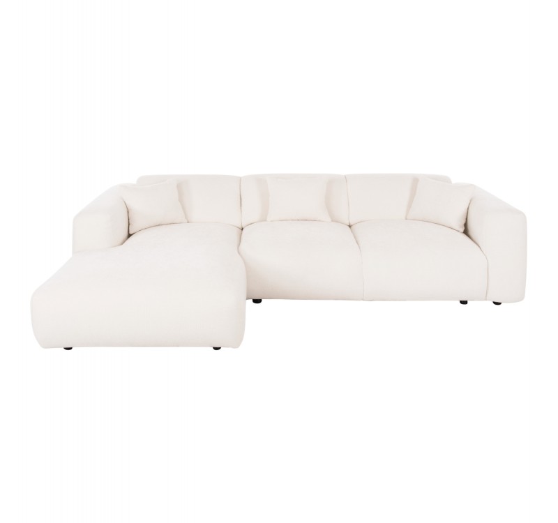 ΚΑΝΑΠΕΣ ΓΩΝΙΑ (ΑΡΙΣΤΕΡΗ) BRICKEN HM3275.02L ΛΕΥΚΟ ΥΦΑΣΜΑ 110-282x98-160x72Υεκ.