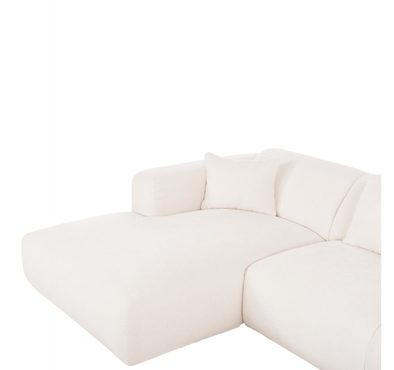 ΚΑΝΑΠΕΣ ΓΩΝΙΑ (ΑΡΙΣΤΕΡΗ) BRICKEN HM3275.02L ΛΕΥΚΟ ΥΦΑΣΜΑ 110-282x98-160x72Υεκ.