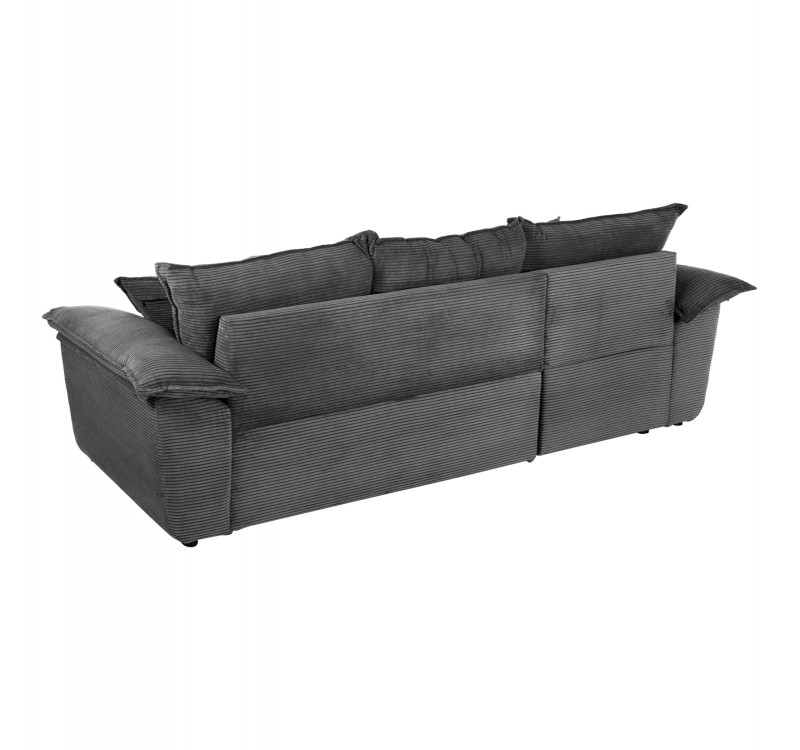 ΚΑΝΑΠΕΣ-ΚΡΕΒΑΤΙ-ΑΡΙΣΤ.ΓΩΝΙΑ ΜΕ ΑΠΟΘ.ΧΩΡΟ ALDO HM3276.02L ΑΝΘΡΑΚΙ ΥΦΑΣΜΑ 256x159x87Υεκ