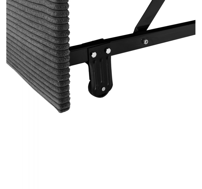 ΚΑΝΑΠΕΣ-ΚΡΕΒΑΤΙ-ΑΡΙΣΤ.ΓΩΝΙΑ ΜΕ ΑΠΟΘ.ΧΩΡΟ ALDO HM3276.02L ΑΝΘΡΑΚΙ ΥΦΑΣΜΑ 256x159x87Υεκ