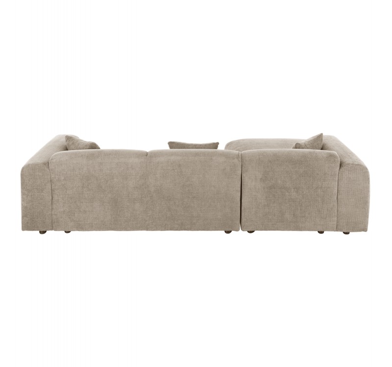 ΚΑΝΑΠΕΣ ΓΩΝΙΑ (ΑΡΙΣΤΕΡΗ) BRICKEN HM3275.01L ΜΠΕΖ ΥΦΑΣΜΑ 110-282x98-160x72Υεκ.