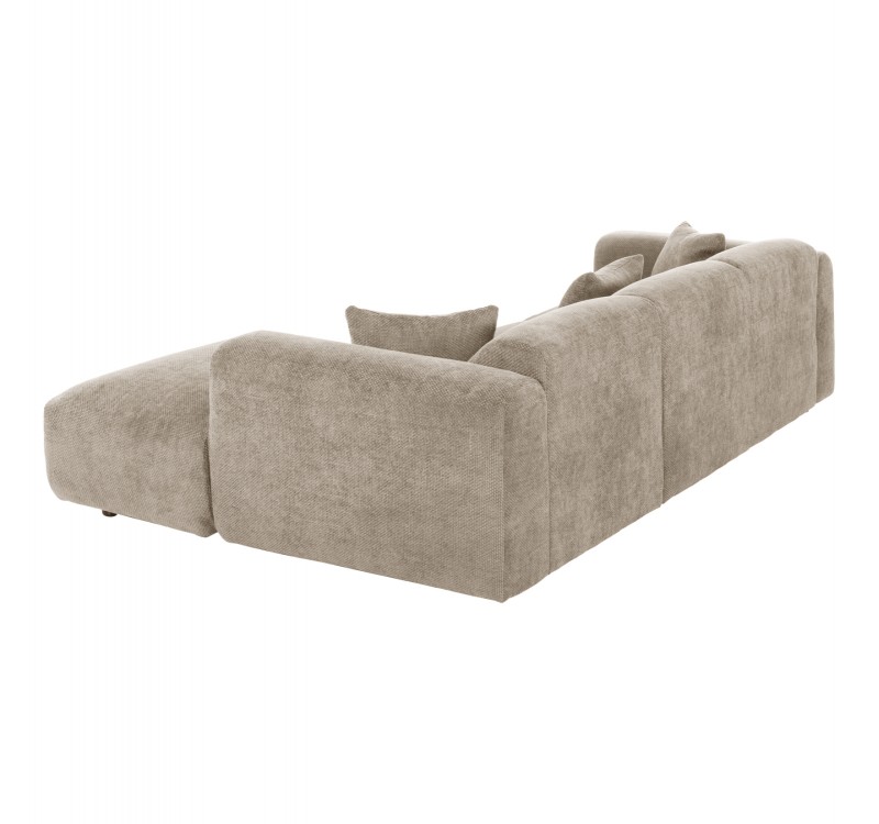 ΚΑΝΑΠΕΣ ΓΩΝΙΑ BRICKEN HM3275.01R ΜΠΕΖ ΥΦΑΣΜΑ 110-282x98-160x72Υεκ.