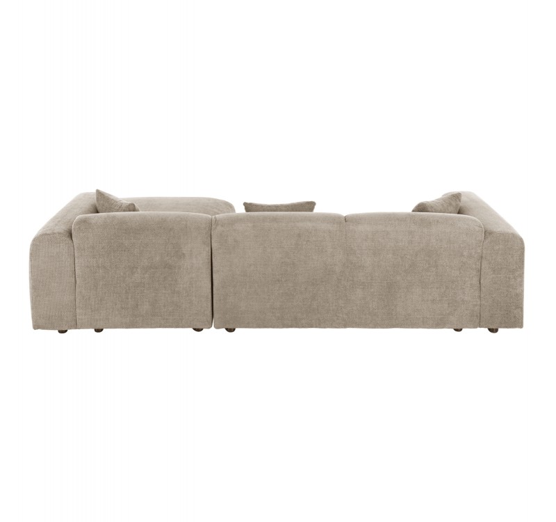 ΚΑΝΑΠΕΣ ΓΩΝΙΑ BRICKEN HM3275.01R ΜΠΕΖ ΥΦΑΣΜΑ 110-282x98-160x72Υεκ.