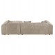 ΚΑΝΑΠΕΣ ΓΩΝΙΑ BRICKEN HM3275.01R ΜΠΕΖ ΥΦΑΣΜΑ 110-282x98-160x72Υεκ.