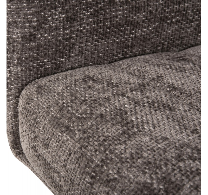 ΠΟΛΥΘΡΟΝΑΚΙ ΤΡΑΠΕΖΑΡΙΑΣ GAZER HM9845.03 ΓΚΡΙ YΦΑΣΜΑ-ΠΟΔΙΑ RUBBERWOOD 66x63x91Υεκ.