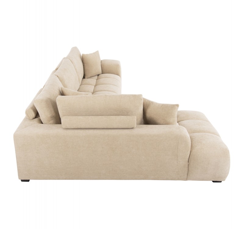 ΚΑΝΑΠΕΣ ΓΩΝΙΑ (ΑΡΙΣΤΕΡΗ) COVEN HM3266.01L ΕΚΡΟΥ ΥΦΑΣΜΑ 298x102-208x85Υεκ.