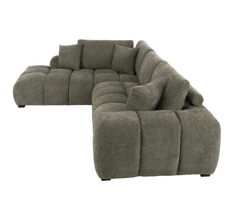 ΚΑΝΑΠΕΣ ΓΩΝΙΑ (ΑΡΙΣΤΕΡΗ) COVEN HM3266.04L ΠΡΑΣΙΝΟ ΥΦΑΣΜΑ 298x102-208x85Υεκ.