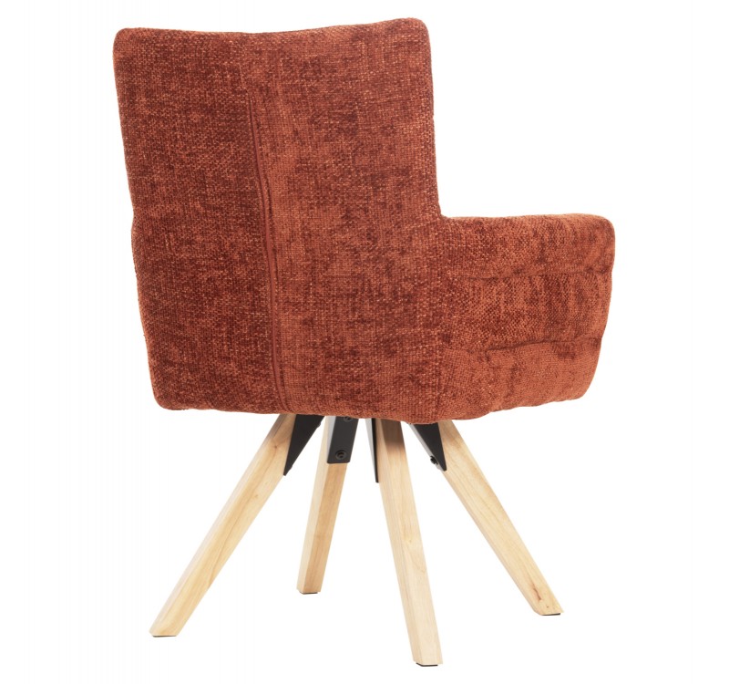 ΠΟΛΥΘΡΟΝΑΚΙ ΤΡΑΠΕΖΑΡΙΑΣ GAZER HM9845.06 ΚΕΡΑΜΙΔΙ YΦΑΣΜΑ-ΠΟΔΙΑ RUBBERWOOD 66x63x91Υεκ