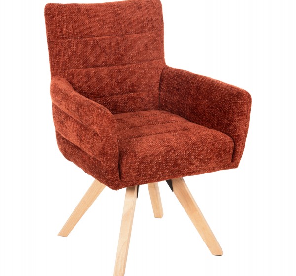 ΠΟΛΥΘΡΟΝΑΚΙ ΤΡΑΠΕΖΑΡΙΑΣ GAZER HM9845.06 ΚΕΡΑΜΙΔΙ YΦΑΣΜΑ-ΠΟΔΙΑ RUBBERWOOD 66x63x91Υεκ