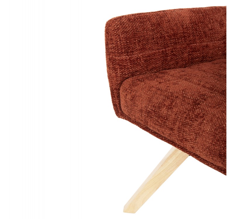 ΠΟΛΥΘΡΟΝΑΚΙ ΤΡΑΠΕΖΑΡΙΑΣ GAZER HM9845.06 ΚΕΡΑΜΙΔΙ YΦΑΣΜΑ-ΠΟΔΙΑ RUBBERWOOD 66x63x91Υεκ