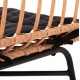 ΚΑΡΕΚΛΑ ALLEGRA HM5705.11 ΜΑΥΡΗ ΜΕΤΑΛΛΙΚΗ ΜΕ ΜΑΞΙΛΑΡΙ-WICKER ΜΠΕΖ 46,5x50x85Υεκ.