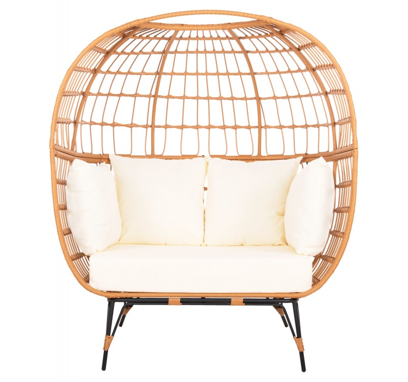 ΠΟΛΥΘΡΟΝΑ ΦΩΛΙΑ MIAMI 2 ΑΤΟΜΩΝ ΤΥΠΟΥ RATTAN HM5870.11 132.5x90x154Υεκ