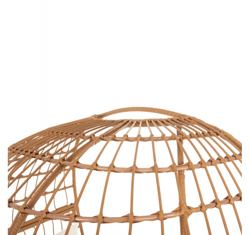 ΠΟΛΥΘΡΟΝΑ ΦΩΛΙΑ MIAMI 2 ΑΤΟΜΩΝ ΤΥΠΟΥ RATTAN HM5870.11 132.5x90x154Υεκ