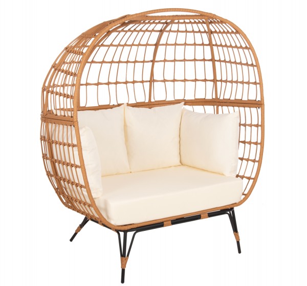 ΠΟΛΥΘΡΟΝΑ ΦΩΛΙΑ MIAMI 2 ΑΤΟΜΩΝ ΤΥΠΟΥ RATTAN HM5870.11 132.5x90x154Υεκ