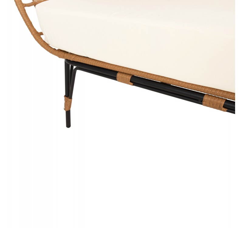 ΠΟΛΥΘΡΟΝΑ ΦΩΛΙΑ MIAMI 2 ΑΤΟΜΩΝ ΤΥΠΟΥ RATTAN HM5870.11 132.5x90x154Υεκ