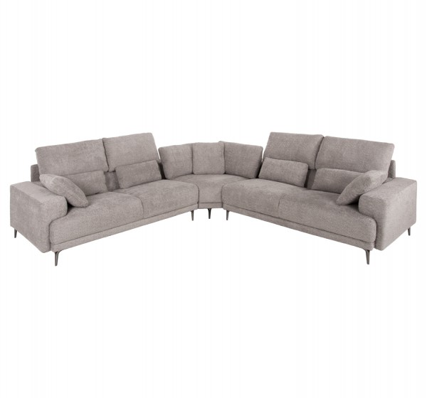 ΚΑΝΑΠΕΣ ΓΩΝΙΑ SYMMET HM3269.01 ΑΝΟΙΧΤΟ ΓΚΡΙ ΥΦΑΣΜΑ-ΑΝΘΡΑΚΙ ΠΟΔΙΑ 314x314x90-102Yεκ.