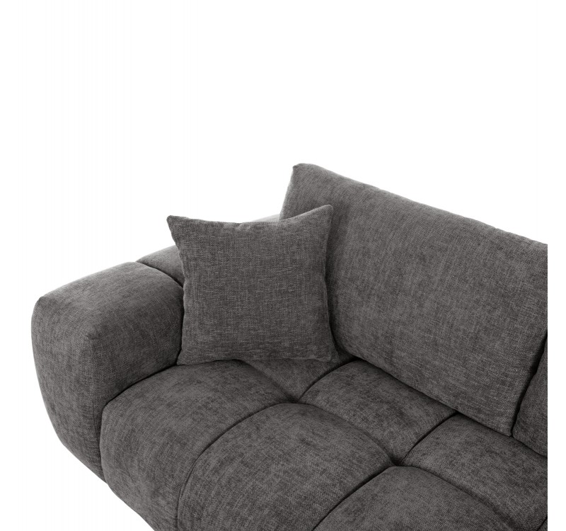 ΚΑΝΑΠΕΣ ΓΩΝΙΑ (ΔΕΞΙΑ) COVEN HM3266.03R ΣΚΟΥΡΟ ΓΚΡΙ ΥΦΑΣΜΑ 298x102-208x85Υεκ.