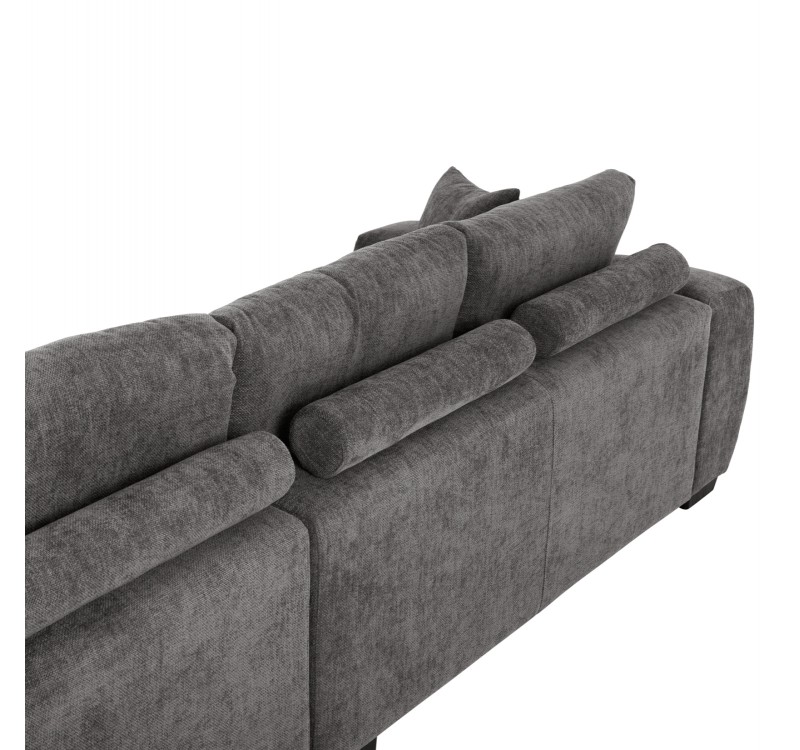 ΚΑΝΑΠΕΣ ΓΩΝΙΑ (ΔΕΞΙΑ) COVEN HM3266.03R ΣΚΟΥΡΟ ΓΚΡΙ ΥΦΑΣΜΑ 298x102-208x85Υεκ.