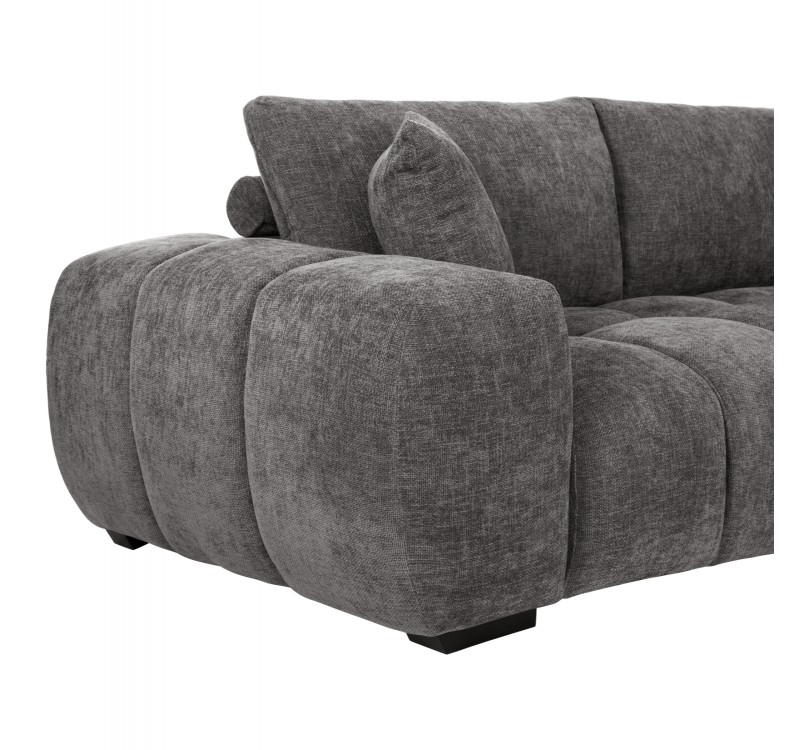 ΚΑΝΑΠΕΣ ΓΩΝΙΑ (ΔΕΞΙΑ) COVEN HM3266.03R ΣΚΟΥΡΟ ΓΚΡΙ ΥΦΑΣΜΑ 298x102-208x85Υεκ.