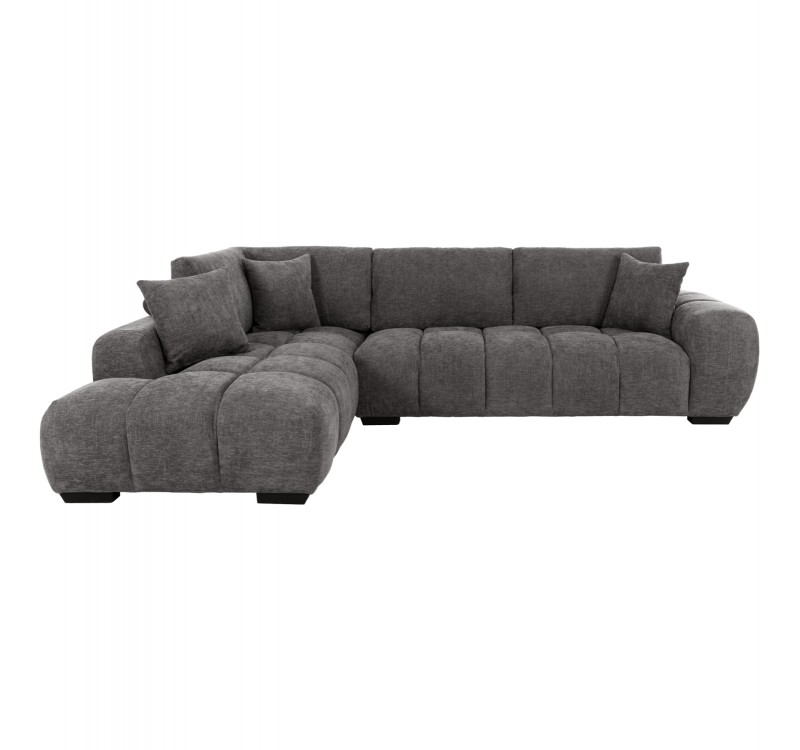 ΚΑΝΑΠΕΣ ΓΩΝΙΑ (ΑΡΙΣΤΕΡΗ) COVEN HM3266.03L ΣΚΟΥΡΟ ΓΚΡΙ ΥΦΑΣΜΑ 298x102-208x85Υεκ.