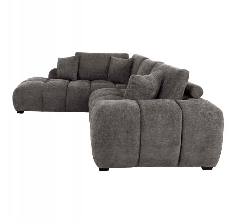 ΚΑΝΑΠΕΣ ΓΩΝΙΑ (ΑΡΙΣΤΕΡΗ) COVEN HM3266.03L ΣΚΟΥΡΟ ΓΚΡΙ ΥΦΑΣΜΑ 298x102-208x85Υεκ.